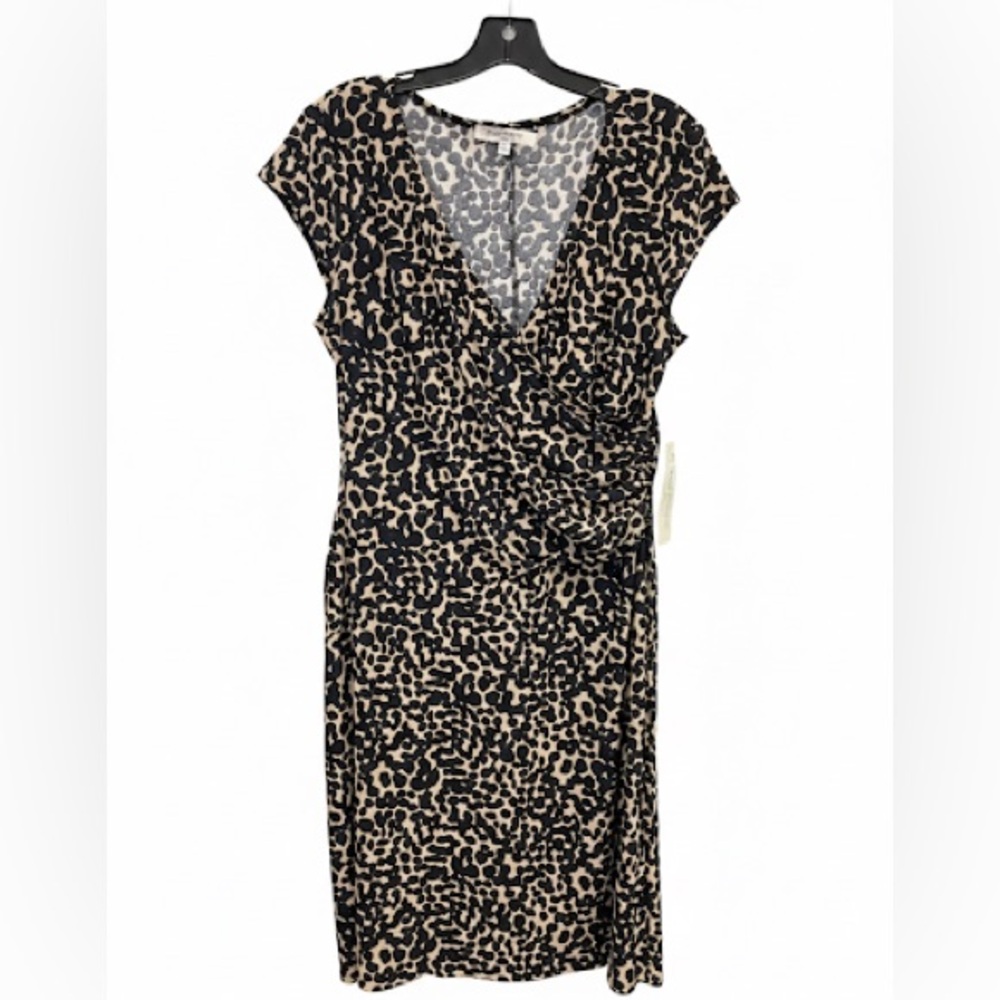 Evan-Picone Leopard Print Faux Wrap Midi Dress – Size 14
NWT